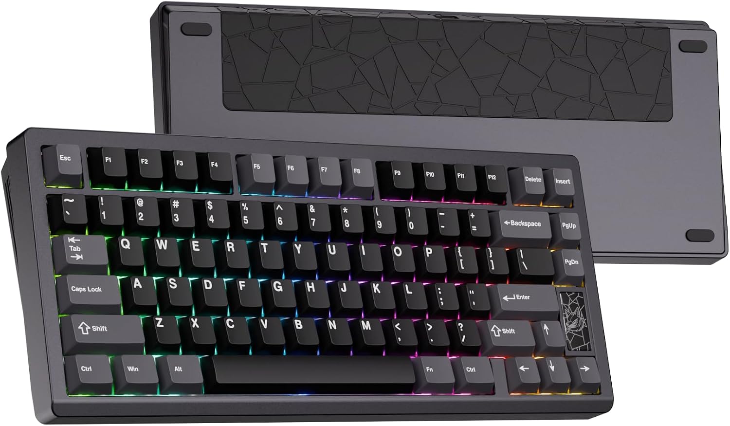 Mechanical Keyboard, Chilkey Slice75 HE Gaming Keyboard Wired, 75% Hall Effect Magnetic Aluminum Keyboard with WS Flux HE Clacky Switch, Rapid Trigger, 8K Polling, Per-Key RGB Custom, PC/Mac Support