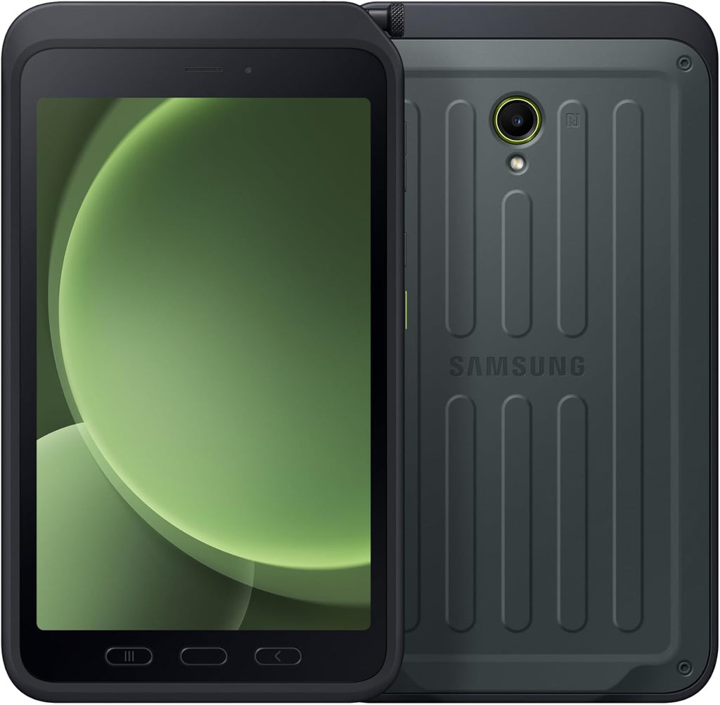 SAMSUNG Galaxy Tab Active5 5G Enterprise Edition SM-X306B (GSM, International Version) 128GB + 6GB RAM, 8' Inch Android Factory Unlocked Rugged Tablet - Green