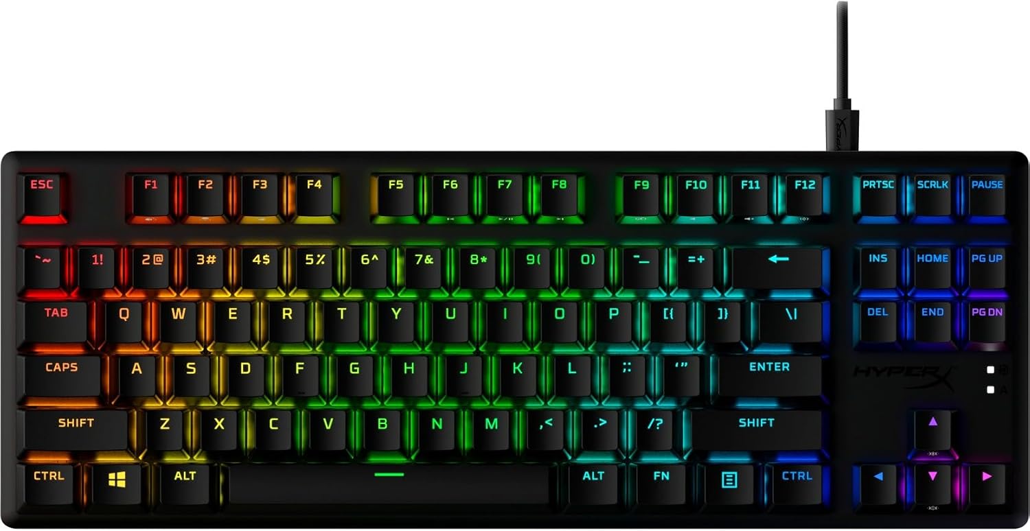 HyperX Alloy Origins Core PBT HX Red Mechanical Gaming Keyboard-639N7AA#ABA, Black