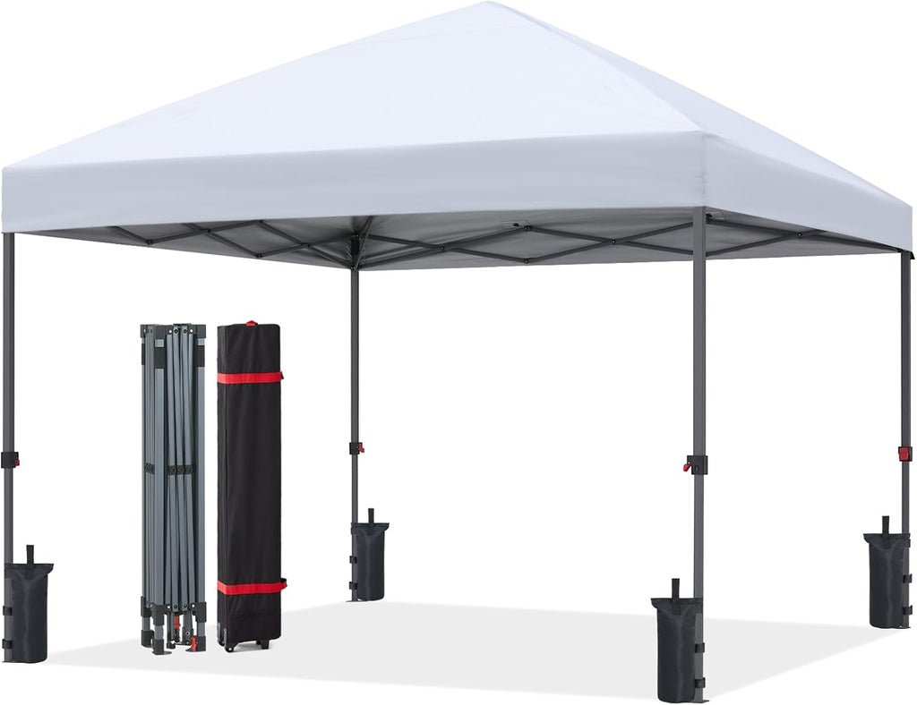 ABCCANOPY Durable Easy Pop up Canopy Tent 10x10, White