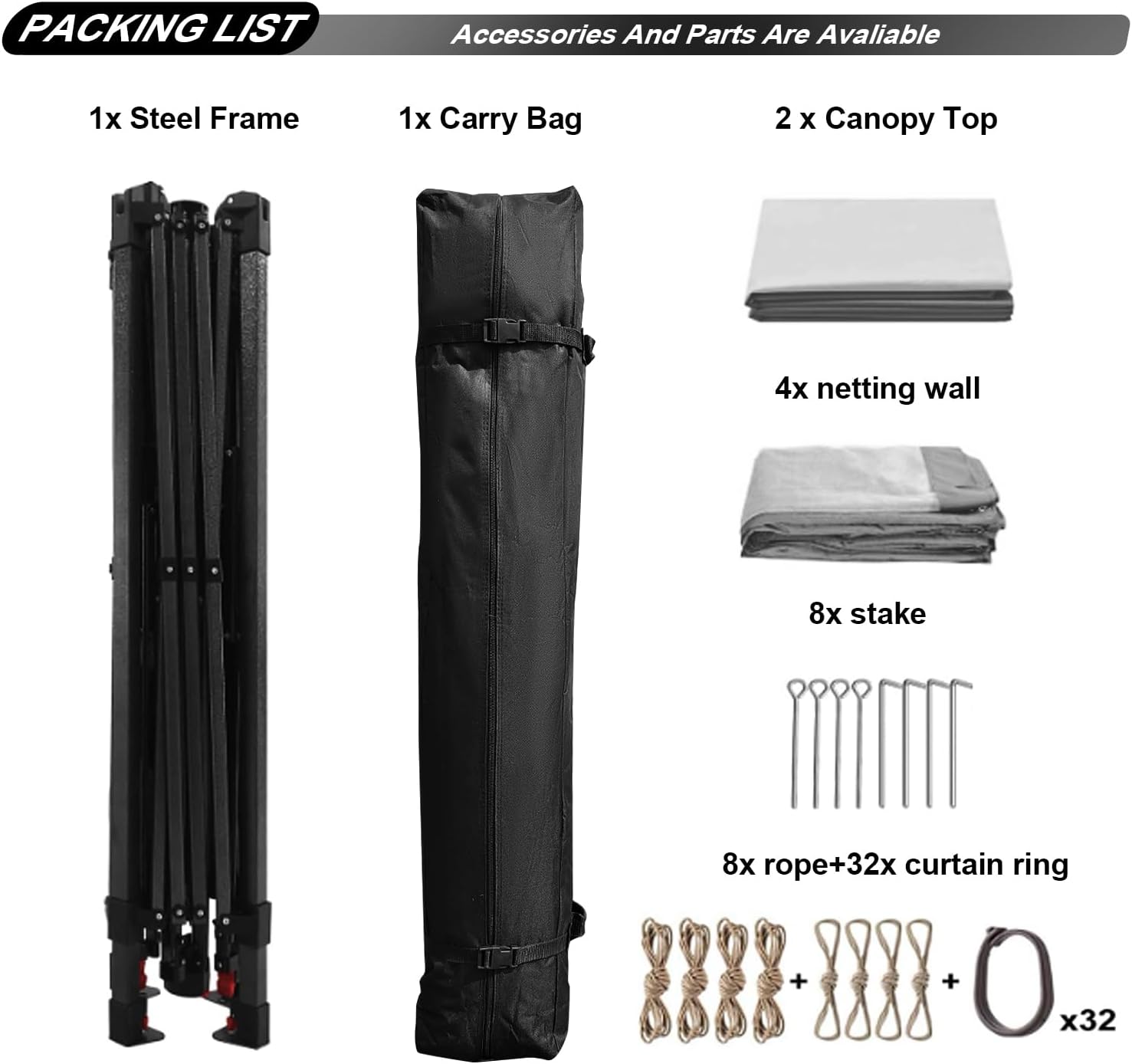 Patio Gazebo Outdoor Pop Up Gazebo with Curtains and Shelter for Patio, Party & Backyard (Grey, 11x11)