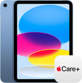 Apple iPad 11-inch: A16 chip, 11-inch Model, Liquid Retina Display, 128GB, Wi-Fi 6, 12MP Front/12MP Back Camera, Touch ID, All-Day Battery Life — Blue with AppleCare+ (2 Years)