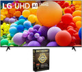 LG 65UT7570PUB 65-Inch UT75 Series LED Smart TV 4K (2024) Bundle with Deco Gear 2X 4K HDMI 2.0 Cable w/Copper Conductors & CPS Exclusive 26 Month Protection Pack (BEACH-CPS-261000)