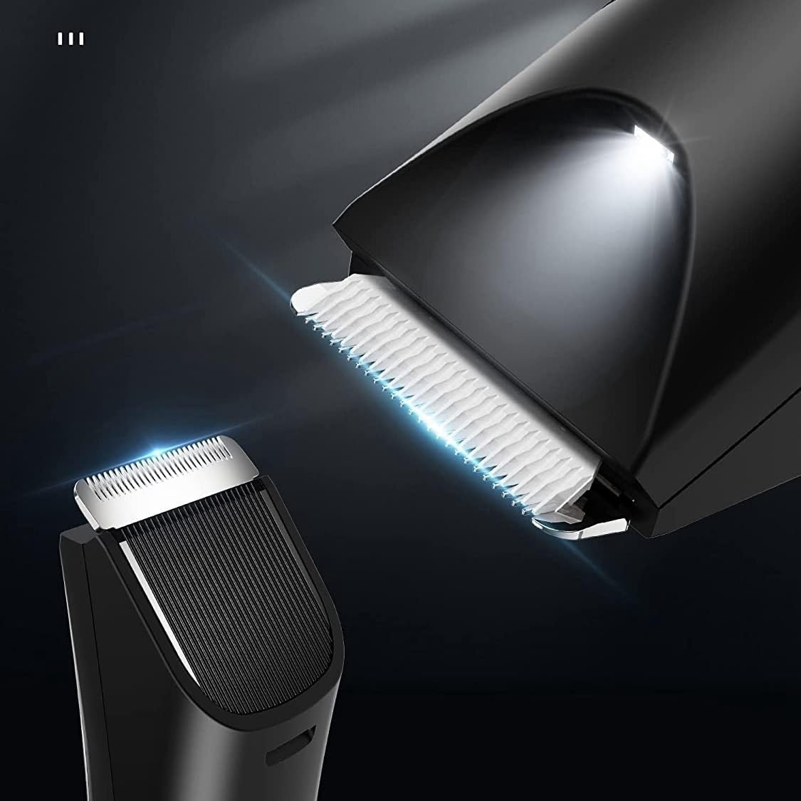 Mens Hair Clippers, Waterproof Groin Body Pubic Beard Hair Trimmer for Men&Women Electric Ball Shaver & Body Groomer Rechargeable Ceramic Blade(Black)