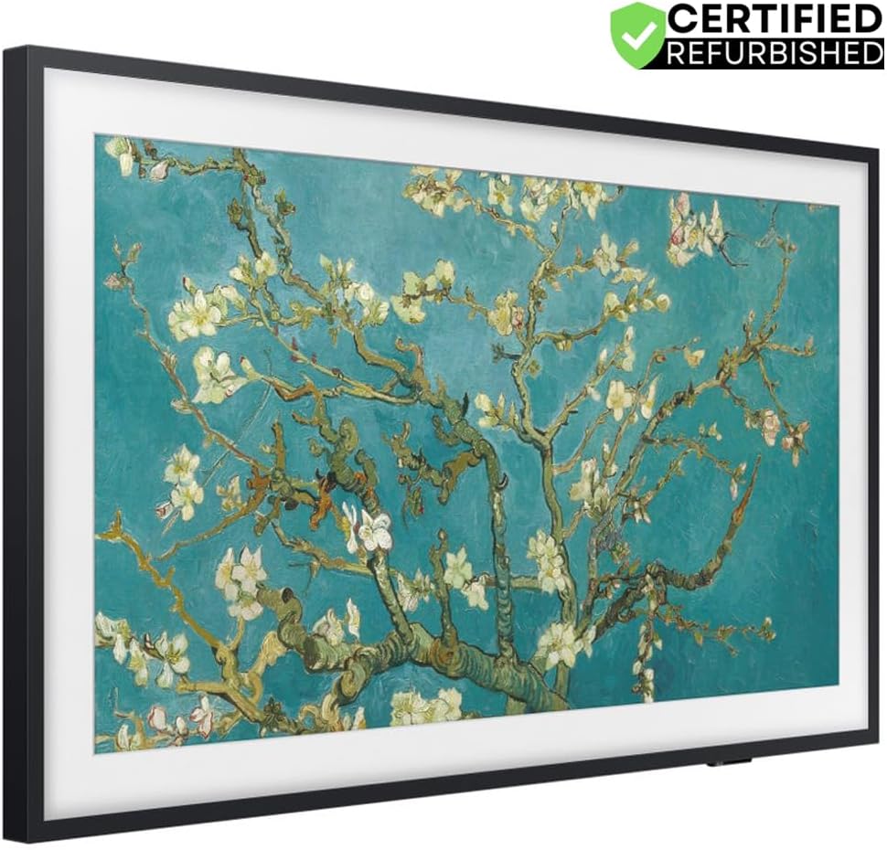 Samsung (Refurbished QN32LS03CBFXZA 32 inch The Frame QLED HDR 4K Smart TV 2023 Bundle with 2 YR CPS Enhanced Protection Pack (Renewed)