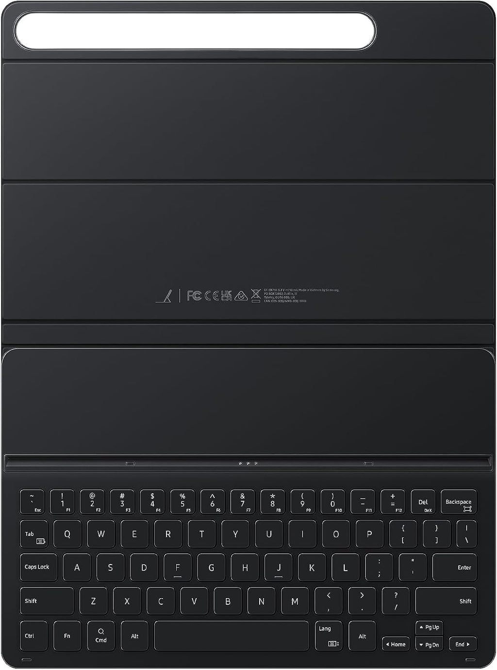 Samsung Galaxy Tab S9 FE Book Cover Keyboard Slim, Tablet Protector Case, Thin and Lightweight Design, Magnetic Back, PC-Like Experience, Wireless Keyboard Sharing, US Version, Black