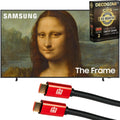 Samsung QN32LS03B 32 inch The Frame QLED 4K UHD Quantum HDR Smart TV + Deco Gear 4K HDMI 2.0 Cable w/Pure Copper Conductors x2 & CPS Exclusive 26 Month Protection Pack Bundle (BEACH-CPS-261000)