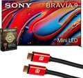 Sony BRAVIA 9 K85XR90 85 inch 4K HDR Smart QLED Mini-LED TV (2024) | Official USA Partner | with Deco Gear 4K HDMI 2.0 Cable x2 & CPS Exclusive 26 Month Protection Bundle (BEACH-CPS-265000)