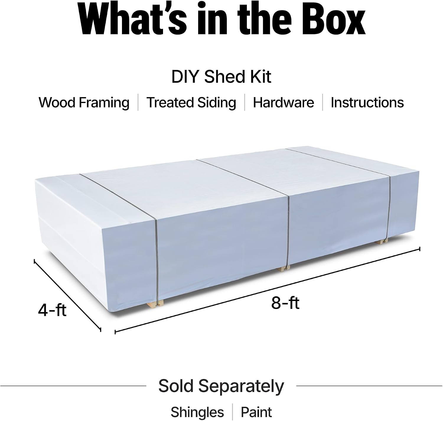 Handy Home Products Rookwood 10x10 Do-It-Yourself Wooden Storage Shed- Does not Include Floor kit, Paint, or Roofing Shingles