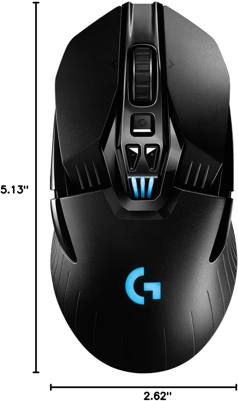Logitech G903 Lightspeed Wireless Gaming Mouse | Hero Sensor, 25k DPI, 11 Programmable Buttons, RGB Lighting, Rubber Grip, Adjustable Weight, PC/Mac | with Signature Series Charging Dock
