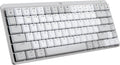 Logitech MX Mechanical Mini for Mac Wireless Illuminated Keyboard, Low-Profile Performance Switches, Tactile Quiet Keys, Backlit, Bluetooth, USB-C, Apple, iPad - Pale Grey