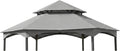 Garden Winds Reinforced RipLock 350 Replacement Canopy Top Cover Compatible with Southbay Hexagon 12' x 12' Gazebo Models L-GZ793PST-A, A111005500 - Slate Gray