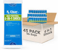 Rx Clear Multi-Functional 4-in-1 Swimming Pool Shock | 99% Sodium Dichloro-s-Triazinetrione Dihydrate | Kills Bacteria and Algae | One-Pound Bags | 45-Pack