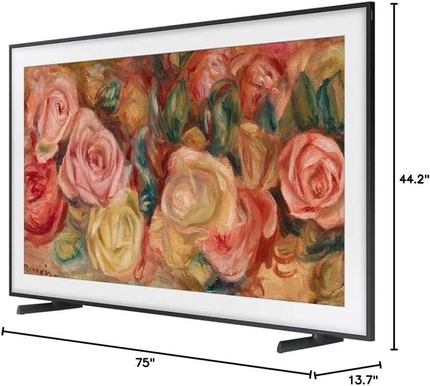 Samsung QN85LS03DAFXZA 85 inch The Frame QLED 4K Smart TV 2024 (Renewed) Bundle with 2 YR CPS Enhanced Protection Pack
