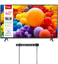 TCL 40-Inch Class 3-Series FHD LED Smart Android TV Bluetooth + Wall Mount Chromecast Built-in Bluetooth Work with AIR Play Siri Alexa and Hey Google (Renewed)