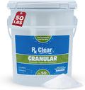 Rx Clear 50 lbs Granular Pool Chlorine | Use As Bactericide, Algaecide, & Disinfectant in Swimming Pools, Hot Tubs, & Spas | Stabilized, Fast Dissolving & UV Protected