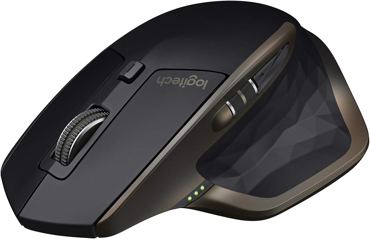 Logitech MX Master Wireless Mouse – High-Precision Sensor, Speed-Adaptive Scroll Wheel, Thumb Scroll Wheel, Easy-Switch up to 3 Devices