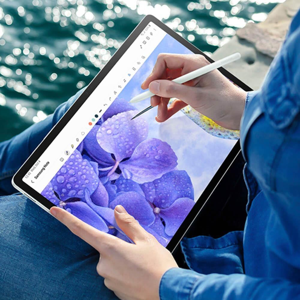 Samsung Galaxy Tab S9 FE+ Plus 12.4' 128GB Android Tablet, Long Battery Life, Powerful Processor, S Pen, 8MP Camera, Lightweight Durable Design, Expandable Storage, US Version, 2023, Gray