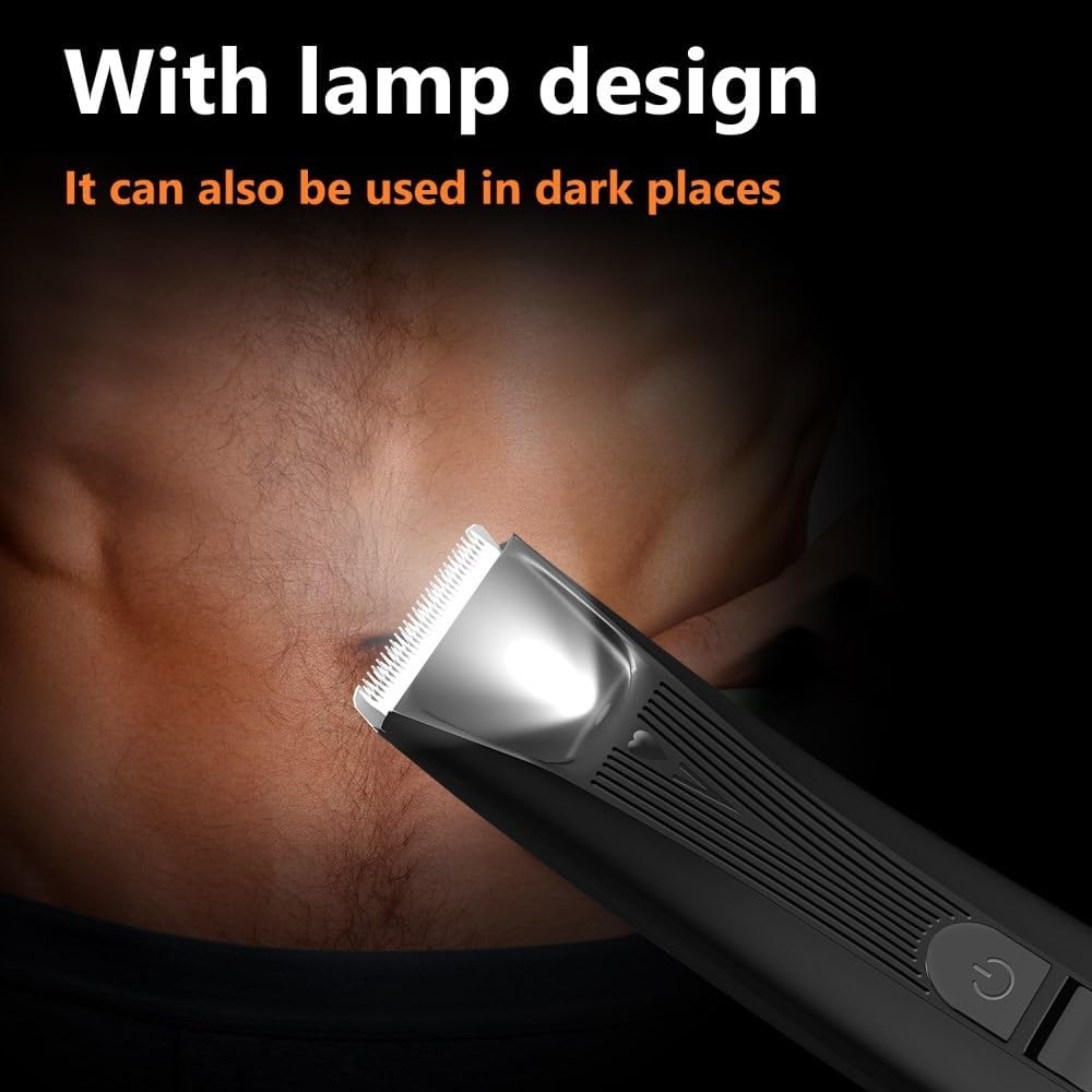 Hair Cutting Tool, Washable Electric Groin Body Trimmer for Men Women Ball Shaver & Body Groomer Beard Grooming Rechargeable Pubic Hair Trimmer