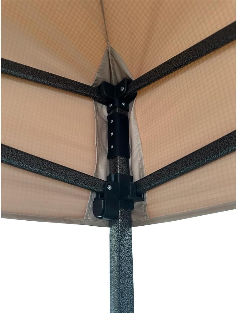 Garden Winds Custom Fit Replacement Canopy Top Cover Compatible with The Yaheetech 612459 10' X 15' Instant Pop Up Shelter Tent - Upgraded Performance RipLock 350 Fabric - Slate Gray