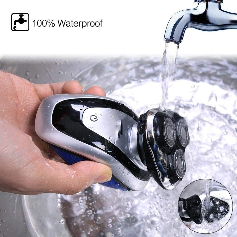 Electric Shavers for Men, Mens Electric Razor 2 in 1 Dry Wet Waterproof Face Rotary Shaver Travel USB Rechargeable for Dad Husband Man
