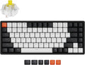Keychron K2 75% Layout 84 Keys Hot-swappable Bluetooth Wireless/USB Wired Mechanical Keyboard with Super Banana Switch/Double-Shot Keycaps/RGB Backlight/Aluminum Frame for Mac Windows Version 2