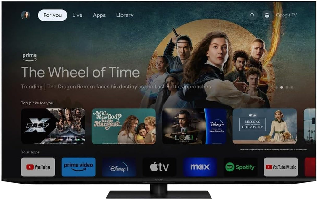 Sharp 65' Class AQUOS XLED 4K Ultra HD Mini LED Google TV