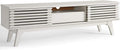 Modway Render Mid-Century Modern Low Profile 59 Inch TV Stand in White