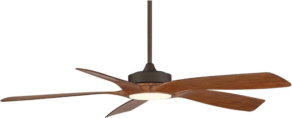 Casa Vieja 56' Mach 5 Modern Tropical Coastal Indoor Outdoor Ceiling Fan with LED Light Remote Control Oil-Rubbed Bronze Damp Rated Dimmable Patio Exterior House Porch Gazebo Includes 18' Downrod