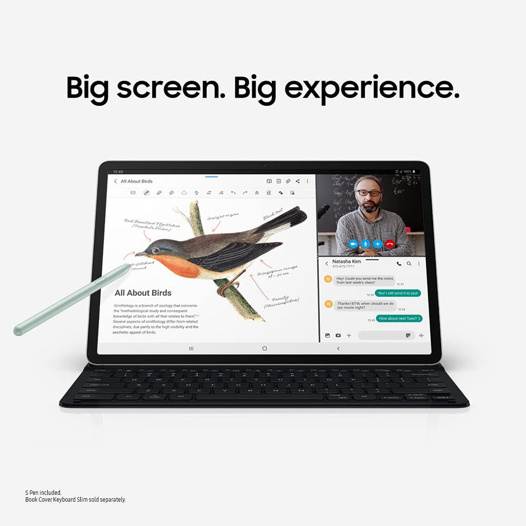 SAMSUNG Galaxy Tab S7 FE 12.4' 256GB WiFi Android Tablet, Large Screen, S Pen Included, Multi Device Connectivity, Long Lasting Battery, US Version, 2021, Mystic Black