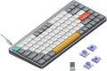 nuphy Air75 V2 Portable 75% Mechanical Keyboard,Wireless Keyboard,Supports Bluetooth/2.4G/USB-C RGB Gaming Keyboards,Compatible with Windows/Mac OS/Linux Systems Grey-Gateron Wisteria Switch