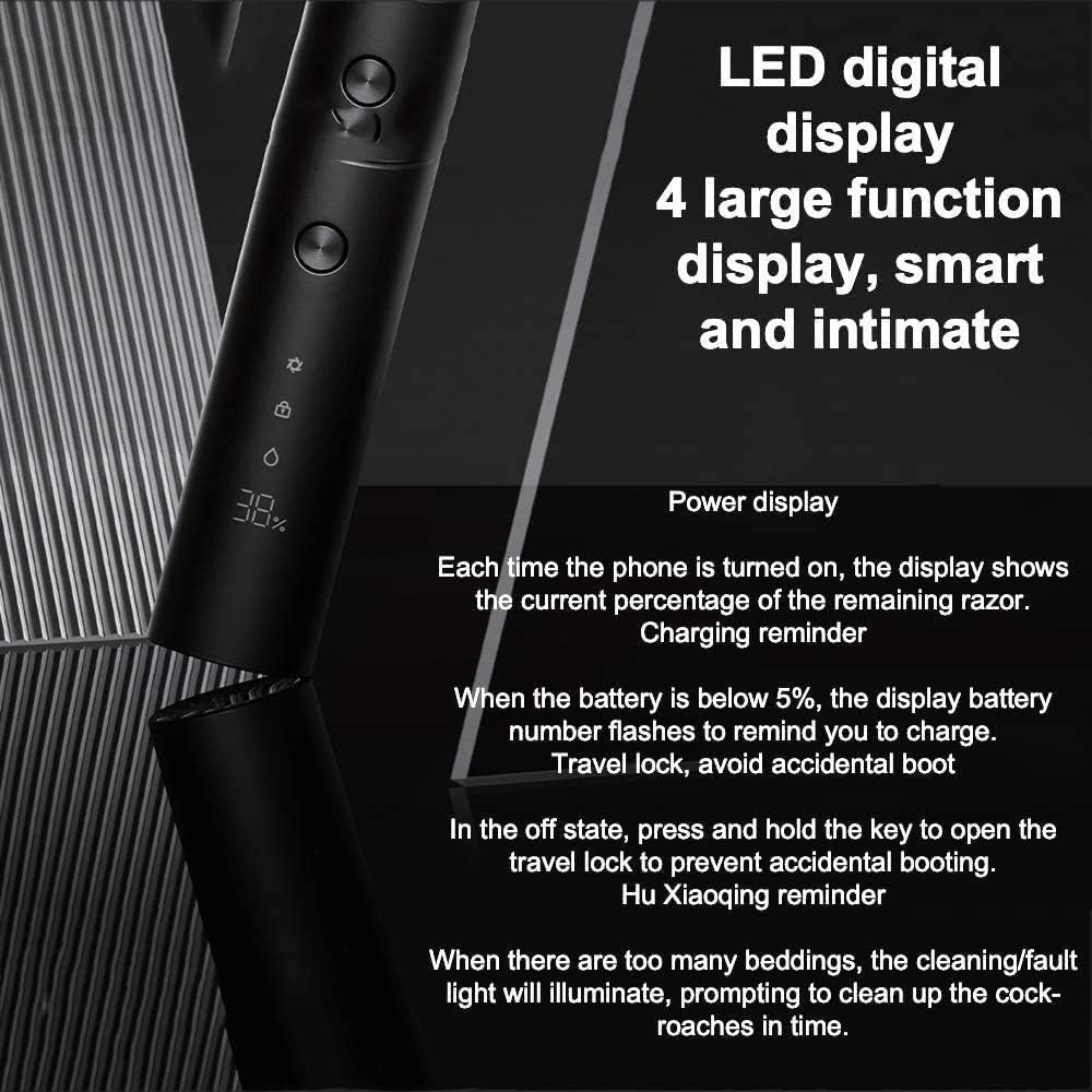 Electric Razor for Men, Wet & Dry Mens Razors for Shaving Electric Cordless,Rotary Razors Electric Shavers for Men IPX7 Waterproof Rechargeable, LED Display,Black