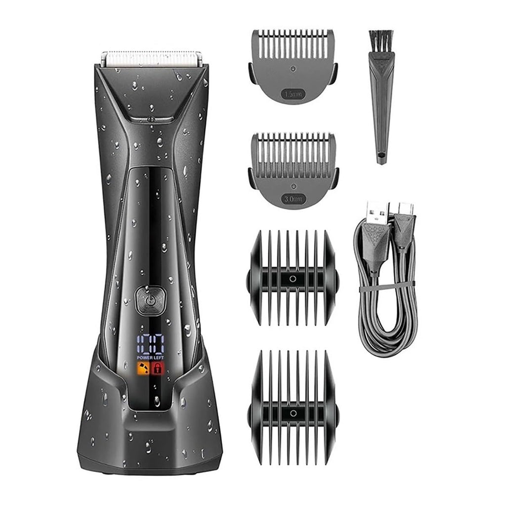 Hair Clippers for Men, Body Hair Trimmer Groin Rechargeable Ball Shaver Men Pubic Electric Beard Groomer Wet Dry