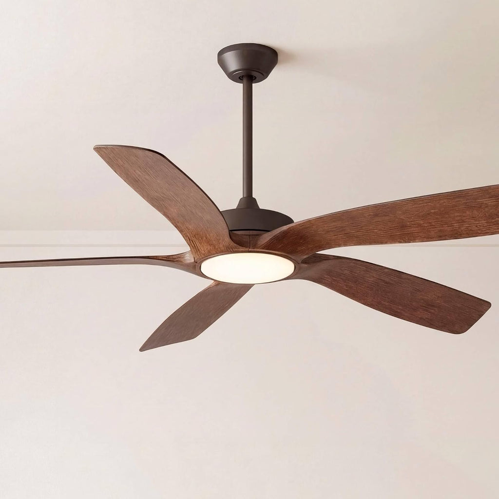 Casa Vieja 56' Mach 5 Modern Tropical Coastal Indoor Cottage Core Outdoor Ceiling Fan with LED Light Remote Control Oil-Rubbed Bronze Damp Rated Dimmable Patio Exterior House Includes 6' Downrod