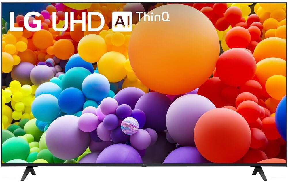 LG 65UT7570PUB 65-Inch UT75 Series LED Smart TV 4K (2024) Bundle with Deco Gear 2X 4K HDMI 2.0 Cable w/Copper Conductors & CPS Exclusive 26 Month Protection Pack (BEACH-CPS-261000)