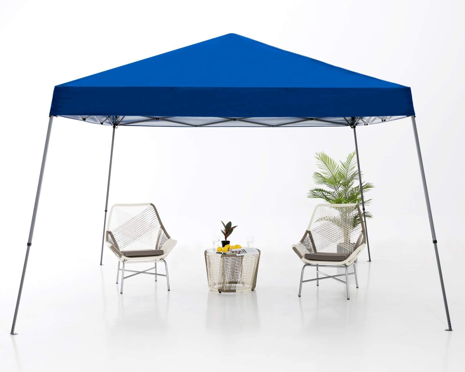 ABCCANOPY Stable Pop up Outdoor Canopy Tent 12 x 12 ft Base / 10 x 10 ft Top, Royal Blue
