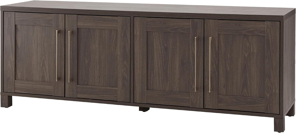 Henn&Hart Rectangular TV Stand for TV's up to 80' in Alder Brown, TV Stands for the Living Room