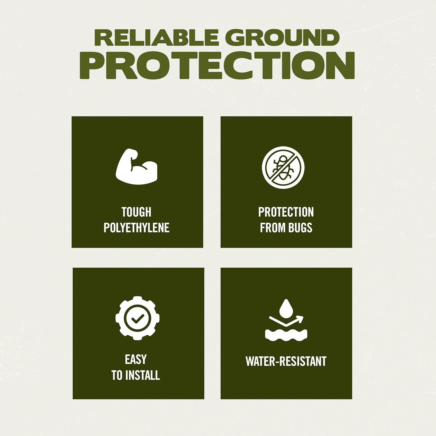 Clam Quick-Set Pavilion Footprint Ground Tarp – 150' x 150' Waterproof Floor Mat for Pavilion Screen Tent – Heavy-Duty Camping Groundsheet for Pop-Up Canopies & Outdoor Use