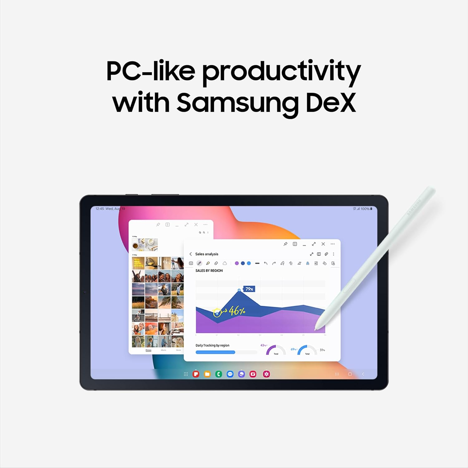 Samsung Galaxy Tab S6 Lite (2024) 10.4' 64GB WiFi Android Student Tablet, S Pen for Note-Taking, Gaming Ready, Long Battery Life, Expandable Storage, US Version, Mint, Amazon Exclusive