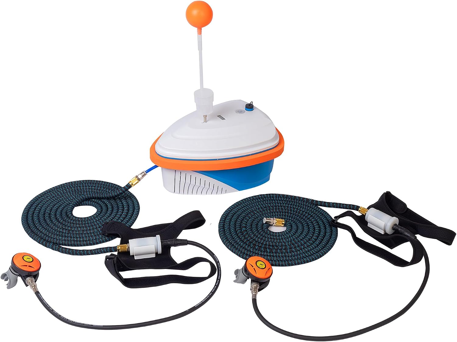 TUXING Diving Ventilator,Diving Without Tanks with Scuba BCD, Waterproof Portable Rechargeable Scuba Diving Tank,45 ft Hose & Scuba Breathing Regulator,Octopus Hookah with Mouthpiece