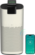 Air Purifiers for Home Large Room Up to 3600 Ft² with PM 2.5 Air Laser Sensor, HEPA 4-in-1 Filter for Airborne Particles, Sleep Mode for Allergies, Pet Hair in Bedroom, MR7566-WF, Ivory, 1Pack+3Modes