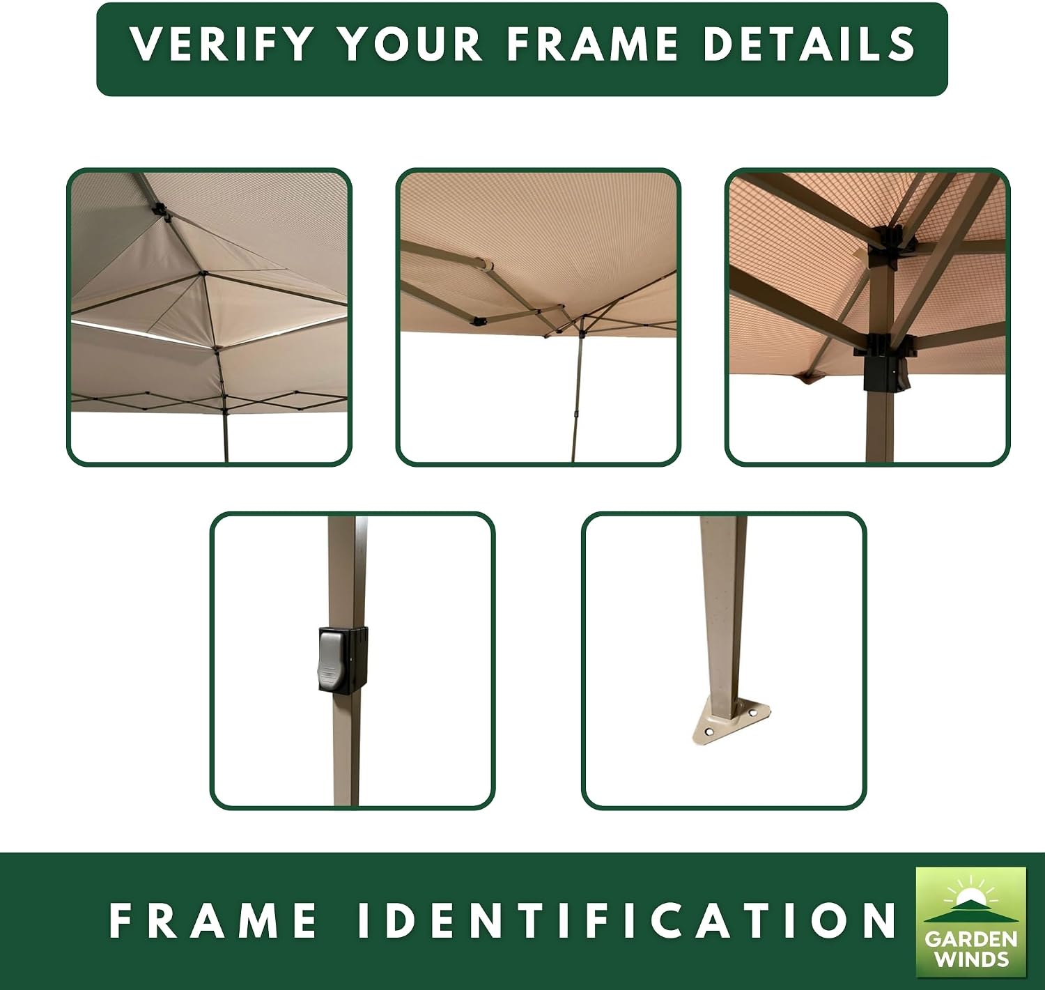Garden Winds Reinforced RipLock 350 Replacement Canopy Top Cover Compatible with Z-Shade 13' x 13' Instant Shelter Canopy Gazebo Model ZS1313GAZTB - Beige