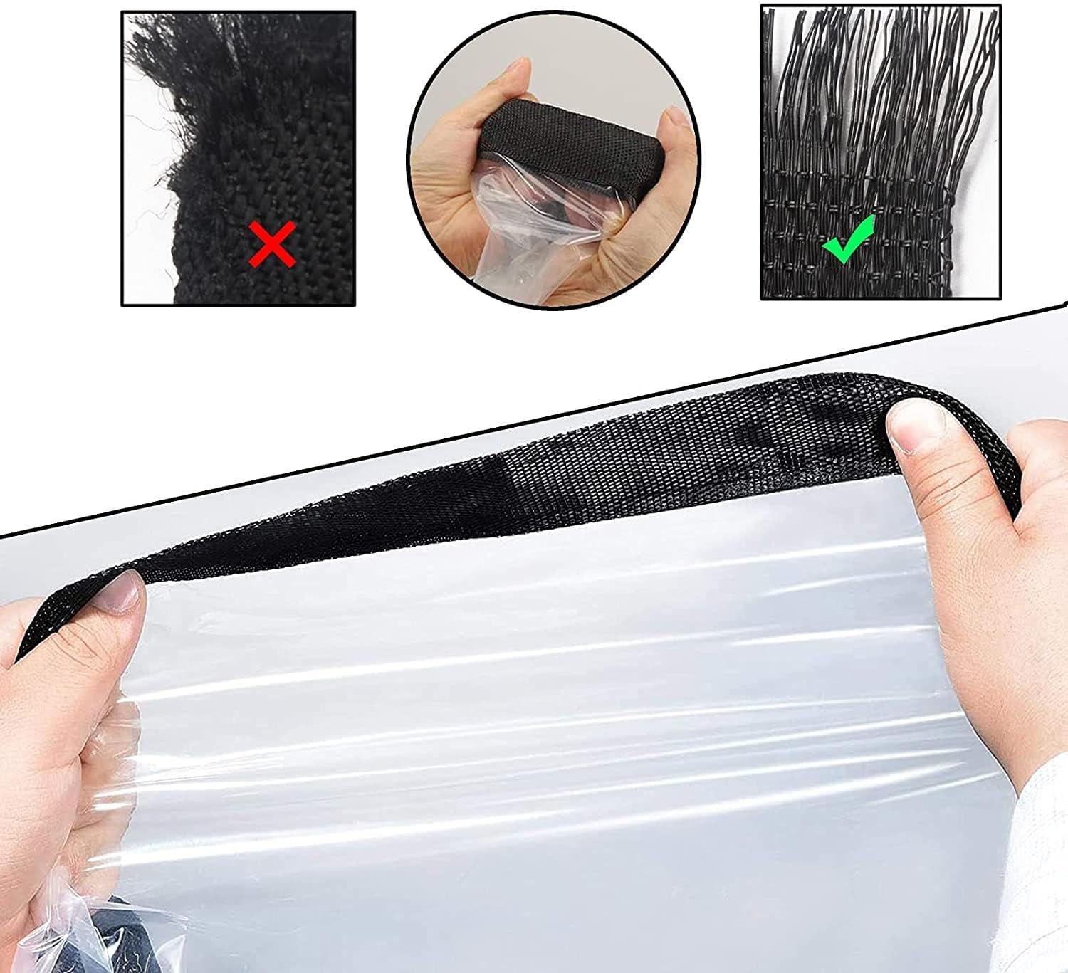 Outdoor Waterproof Pergola Side Panels, Weather Resistant Patio Clear Vinyl Curtain for Pergola, Porch, Gazebos, Garden, Plants Greenhouse and Pet Hutch Roof(16x20ft/5x6m)