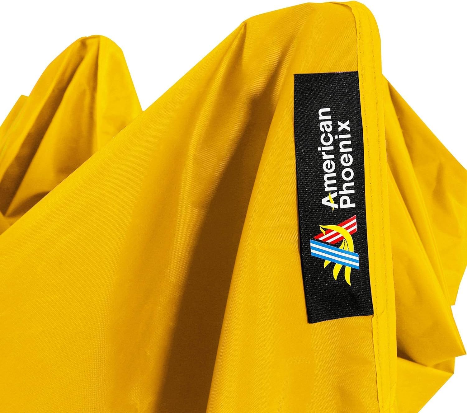 AMERICAN PHOENIX 10x15 Canopy Tent Pop Up Easy Instant Commercial Outdoor Party Canopy Shade (Yellow, 10x15FT (White Frame))