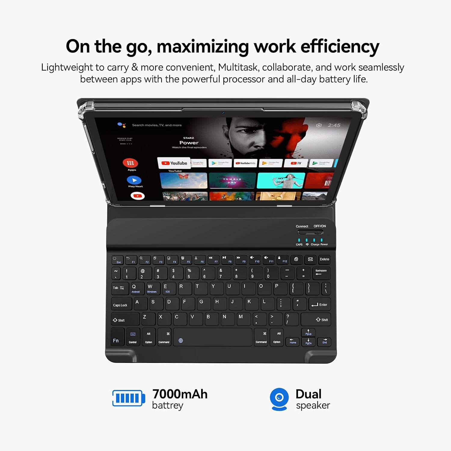 Tablet-11 inch Android 16 Tablet,4G Cellular+5G WiFi, Tablets with Keyboard,Pen,Mouse,Case, MTK8786 Octa-Core,20GB 128GB 1TB Expansion, 4G LTE Tableta, 13+8MP Camera, T-Mobile SIM Card Support
