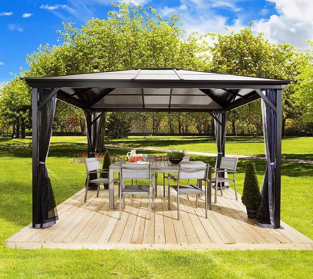 Sojag Outdoor 10' x 14' Verona Hardtop Gazebo Outdoor Sun Shelter