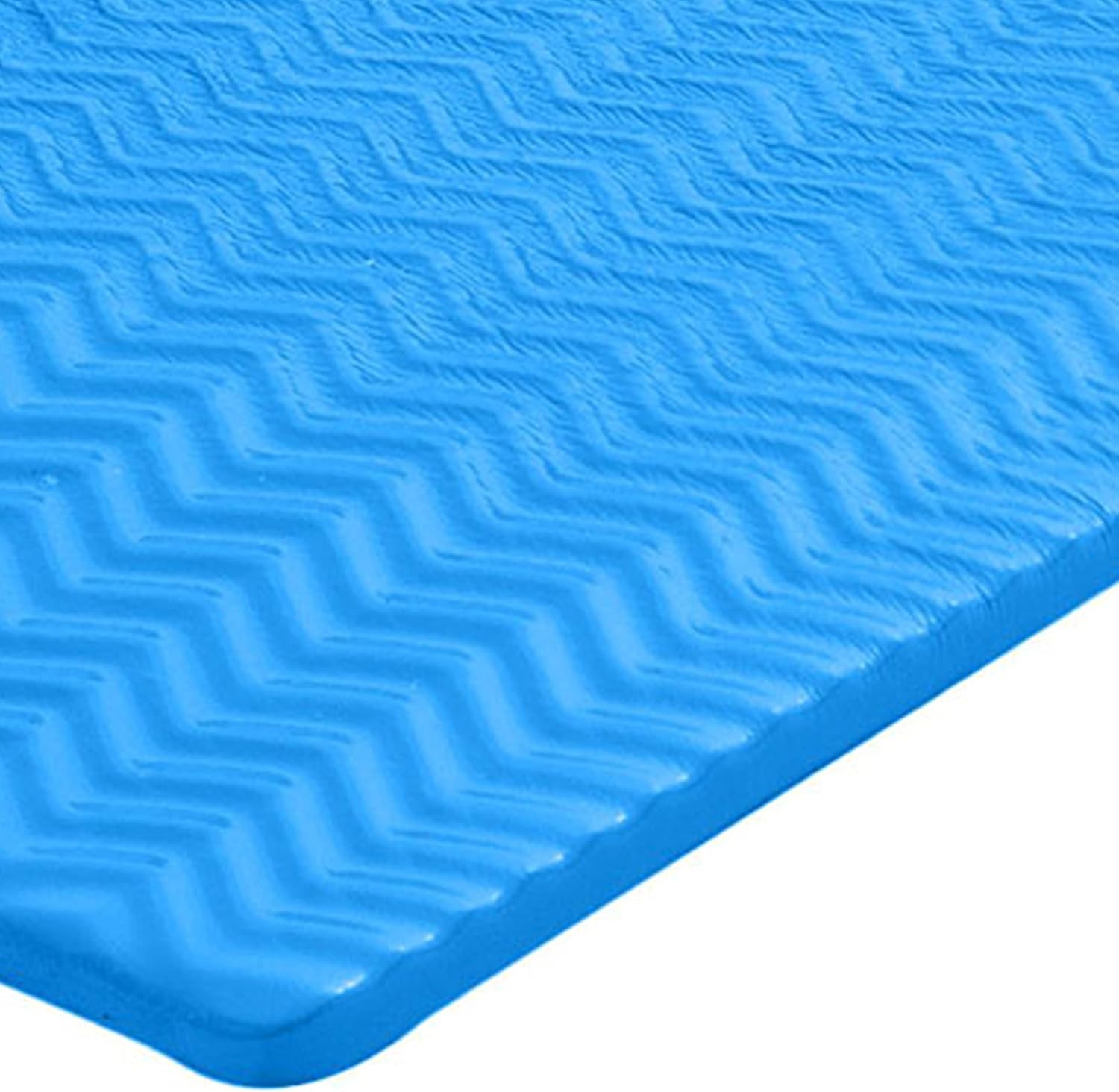 TRC Recreation Serenity 1.5' Thick Vinyl Coated Foam Swimming Pool Float Mat Adult Lounger with Built-in Roll Pillow