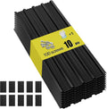 Metal Roof Panels - 10 Pcs Corrugated Pergola Roofing Panels Heavy Duty Waterproof Tin Roofing Materials for Shed Gazebo Patio Garages 42.52x17.7in, Black