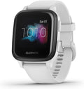 Garmin Venu Sq Music, GPS Smartwatch with Bright Touchscreen Display, Features Music and Up To 6 Days of Battery Life, White and Slate (Renewed)
