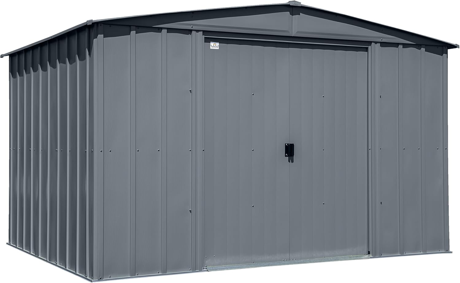 Arrow Sheds Amazon Exclusive Classic 10' x 8' Charcoal Steel Storage Shed with Included Floor Frame Kit